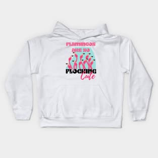 Flocking Cute Flamingos Summer Beach Vibe Kids Hoodie